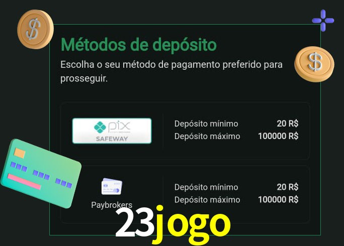 O cassino 23jogo oferece uma grande variedade de métodos de pagamento